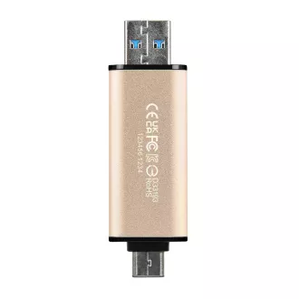 TRANSCEND Flash Disk 128GB JetFlash®930C, TLC, USB 3.2/USB Type C (R:420/W:400 MB/s) černý