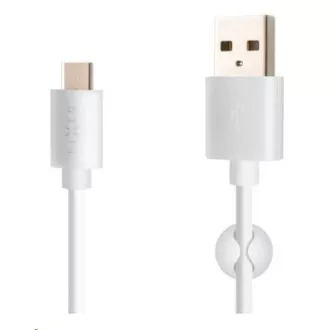 Fixed datový a nabíjecí kabel, USB-A -> USB-C, 20 W, délka 1 m, bílá Fixed datový a nabíjecí kabel, USB-A -> USB-C, 20 W, délka 1 m, bílá