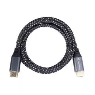 PREMIUMCORD Kabel HDMI 2.1 High Speed + Ethernet kabel 8K@60Hz, zlacené konektory, 1m