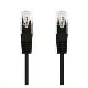 C-TECH kabel patchcord Cat5e, UTP, černý, 0, 5m