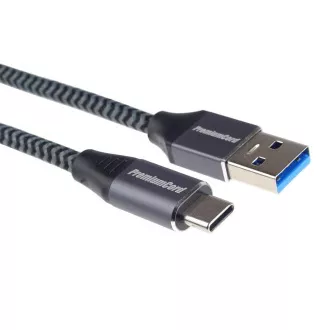 PREMIUMCORD Kabel USB-C na USB 3.0 A (USB 3.1 generation 1, 3A, 5Gbit/s) 2m oplet PREMIUMCORD Kabel USB-C na USB 3.0 A (USB 3.1 generation 1, 3A, 5Gbit/s) 2m oplet
