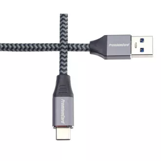 PREMIUMCORD Kabel USB-C na USB 3.0 A (USB 3.1 generation 1, 3A, 5Gbit/s) 2m oplet PREMIUMCORD Kabel USB-C na USB 3.0 A (USB 3.1 generation 1, 3A, 5Gbit/s) 2m oplet