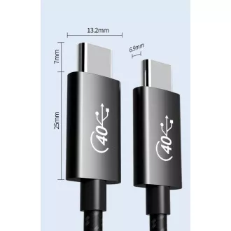 PREMIUMCORD Kabel USB4™ 40Gbps 8K@60Hz Thunderbolt 3, 0, 8m