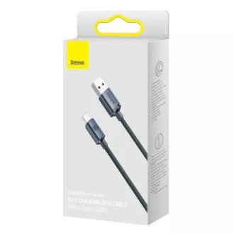 Baseus Crystal Shine Series nabíjecí / datový kabel USB-A / USB-C 100W 1, 2m, černá Baseus Crystal Shine Series nabíjecí / datový kabel USB-A / USB-C 100W 1, 2m, černá