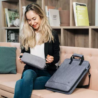 DICOTA Eco Accessories Pouch MOTION Light Grey DICOTA Eco Accessories Pouch MOTION Light Grey