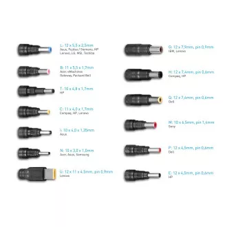 AVACOM QuickTIP-CAR 65W - univerzální autoadaptér pro notebooky + 13 konektorů AVACOM QuickTIP-CAR 65W - univerzální autoadaptér pro notebooky + 13 konektorů
