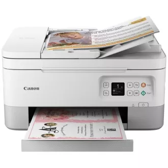 Canon PIXMA Tiskárna TS7451A white - barevná, MF (tisk, kopírka, sken, cloud), duplex, USB, Wi-Fi, Bluetooth Canon PIXMA Tiskárna TS7451A white - barevná, MF (tisk, kopírka, sken, cloud), duplex, USB, Wi-Fi, Bluetooth