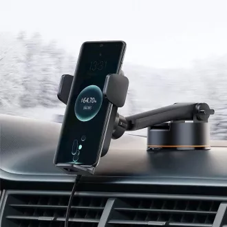 Baseus Wisdom Auto Alignment držák s bezdrátovým nabíjením 15W, černá Baseus Wisdom Auto Alignment držák s bezdrátovým nabíjením 15W, černá