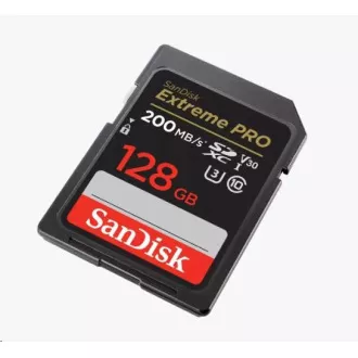 SanDisk SDXC karta 128GB Extreme PRO (200 MB/s Class 10, UHS-I U3 V30)