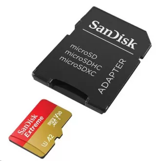 SanDisk micro SDXC karta 512GB Extreme (190 MB/s Class 10, UHS-I U3 V30) + adaptér SanDisk micro SDXC karta 512GB Extreme (190 MB/s Class 10, UHS-I U3 V30) + adaptér