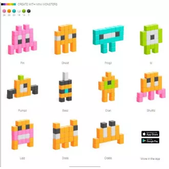 PIXIO Mini Monsters magnetická stavebnice PIXIO Mini Monsters magnetická stavebnice