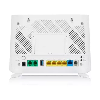 Zyxel DX3301-T0 Wireless AX1800 VDSL2 Modem Router, 4x gigabit LAN, 1x gigabit WAN, 1x USB, 2x FXS Zyxel DX3301-T0 Wireless AX1800 VDSL2 Modem Router, 4x gigabit LAN, 1x gigabit WAN, 1x USB, 2x FXS