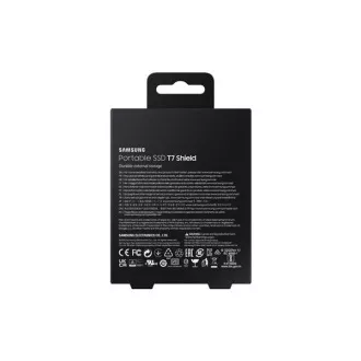 Samsung Externí SSD disk T7 Shield - 2 TB - voděodolný, prachuvzdorný, odolný pádu ze 3m, USB3.2 Gen2, stupen krytí IP65 Samsung Externí SSD disk T7 Shield - 2 TB - voděodolný, prachuvzdorný, odolný pádu ze 3m, USB3.2 Gen2, stupen krytí IP65