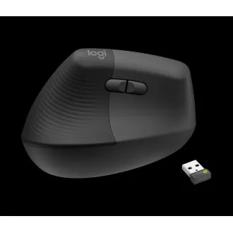Logitech Lift Vertikální ergonomická myš pro Business, pro leváky, 2.4GHZ/BT, graphite/black Logitech Lift Vertikální ergonomická myš pro Business, pro leváky, 2.4GHZ/BT, graphite/black