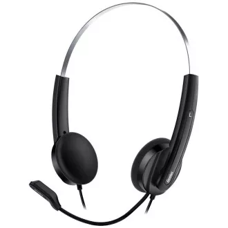 GENIUS sluchátka HS-220U/ USB/ černo-stříbrná GENIUS sluchátka HS-220U/ USB/ černo-stříbrná