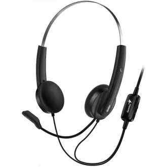 GENIUS sluchátka HS-220U/ USB/ černo-stříbrná GENIUS sluchátka HS-220U/ USB/ černo-stříbrná