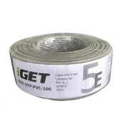 iGet CAT5E UTP PVC Eca Síťový kabel 100m/role