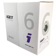 iGet CAT6 UTP PVC Eca Síťový kabel 305m/box