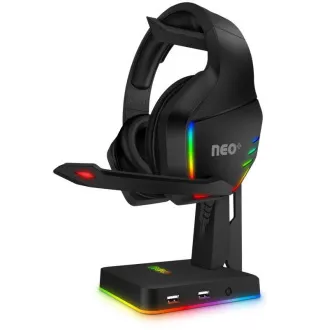 CONNECT IT NEO Stand-It RGB stojánek na sluchátka + USB hub, černá CONNECT IT NEO Stand-It RGB stojánek na sluchátka + USB hub, černá