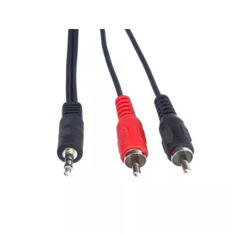 PremiumCord kabel Jack 3.5mm - 2xCINCH, M/M, 1, 5m PremiumCord kabel Jack 3.5mm - 2xCINCH, M/M, 1, 5m