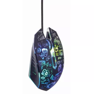 GEMBIRD myš MUS-6B-GRAFIX-01, černá s grafickým potiskem, USB GEMBIRD myš MUS-6B-GRAFIX-01, černá s grafickým potiskem, USB