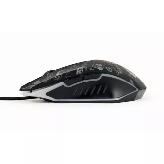 GEMBIRD myš MUS-6B-GRAFIX-01, černá s grafickým potiskem, USB GEMBIRD myš MUS-6B-GRAFIX-01, černá s grafickým potiskem, USB