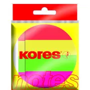 Bloček samolepící 50x20mm 4 neon barvy 4x50 listů Kores