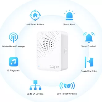 TP-Link Tapo H100 WiFi Chytrý IoT hub Tapo s vyzváněním (2, 4GHz, Matter certified) TP-Link Tapo H100 WiFi Chytrý IoT hub Tapo s vyzváněním (2, 4GHz, Matter certified)