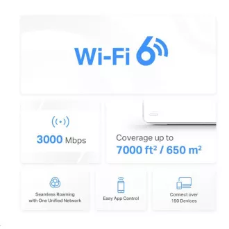 MERCUSYS Halo H80X(3-pack) WiFi6 Mesh (AX3000, 2, 4GHz/5GHz, 3xGbELAN/WAN) MERCUSYS Halo H80X(3-pack) WiFi6 Mesh (AX3000, 2, 4GHz/5GHz, 3xGbELAN/WAN)