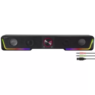 SPEED LINK reproduktory GRAVITY RGB Stereo Soundbar, černá SPEED LINK reproduktory GRAVITY RGB Stereo Soundbar, černá