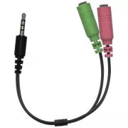 GENIUS audio adaptér 2x female 3, 5mm jack na 1x male 3, 5" jack