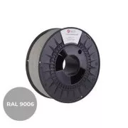 C-TECH Tisková struna (filament) PREMIUM LINE, PETG, bílý hliník, RAL9006, 1, 75mm, 1kg