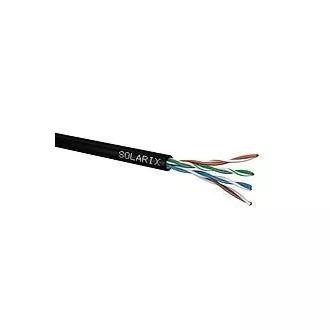 Instalační kabel Solarix venkovní UTP, Cat5E, drát, PE, box 100m SXKD-5E-UTP-PE Instalační kabel Solarix venkovní UTP, Cat5E, drát, PE, box 100m SXKD-5E-UTP-PE