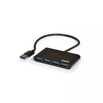PORT HUB USB-A, 4x USB-A 3.0, černá PORT HUB USB-A, 4x USB-A 3.0, černá