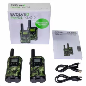 EVOLVEO FreeTalk XM2-2, sada 2 vysílaček bez dobíjecí základny EVOLVEO FreeTalk XM2-2, sada 2 vysílaček bez dobíjecí základny