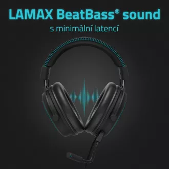 LAMAX Heroes General1 - náhlavní sluchátka - černá