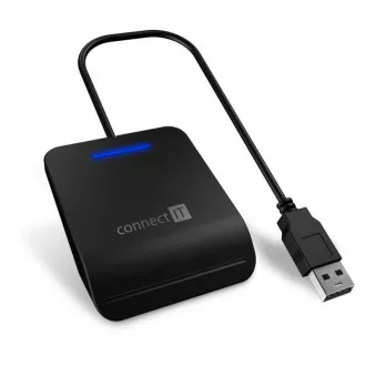 CONNECT IT USB čtečka eObčanek a čipových karet, černá CONNECT IT USB čtečka eObčanek a čipových karet, černá