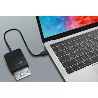 CONNECT IT USB čtečka eObčanek a čipových karet, černá CONNECT IT USB čtečka eObčanek a čipových karet, černá