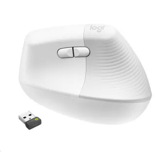 Logitech Lift Vertical Ergonomic Mouse for Business, Mac, off-white/pale grey