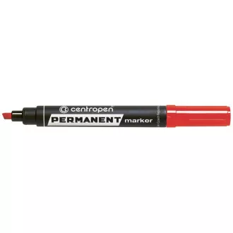 Značkovač Centropen 8576 permanent červený klínový hrot 1-4,6mm Značkovač Centropen 8576 permanent červený klínový hrot 1-4,6mm