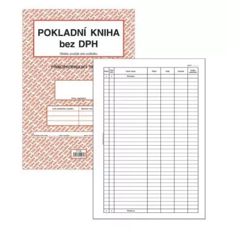 Tiskopis Pokladní kniha bez DPH A4 samopropis 50 listů BALOUŠEK Tiskopis Pokladní kniha bez DPH A4 samopropis 50 listů BALOUŠEK