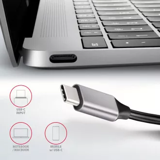 AXAGON HMC-HCR3A, USB 3.2 Gen 1 hub, porty 3x USB-A, HDMI 4k/30Hz, SD/microSD, kabel USB-C 20cm AXAGON HMC-HCR3A, USB 3.2 Gen 1 hub, porty 3x USB-A, HDMI 4k/30Hz, SD/microSD, kabel USB-C 20cm