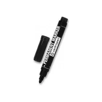 Značkovač Centropen 8566 permanent černý válcový hrot 2,5mm Značkovač Centropen 8566 permanent černý válcový hrot 2,5mm