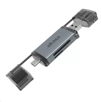 AKASA čtečka karet AK-CR-12, externí, 2-In-1 USB 3.2 AKASA čtečka karet AK-CR-12, externí, 2-In-1 USB 3.2