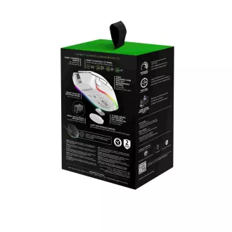 RAZER myš Basilisk V3 Pro, RGB, Bluetooth, optická, bílá RAZER myš Basilisk V3 Pro, RGB, Bluetooth, optická, bílá