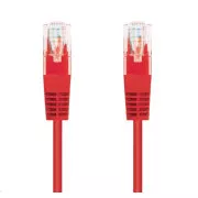 C-TECH kabel patchcord Cat5e, UTP, červený, 0, 5m