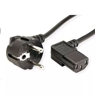 C-TECH kabel síťový 220/230V napájecí, lomený, VDE, 2m C-TECH kabel síťový 220/230V napájecí, lomený, VDE, 2m