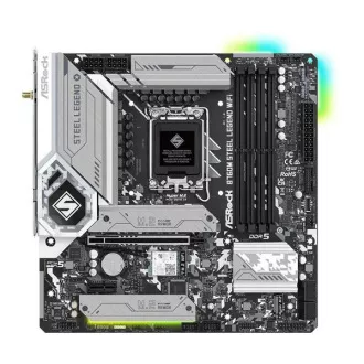 ASRock MB Sc LGA1700 B760M STEEL LEGEND WIFI, Intel B760, 4xDDR5, 1xDP, 1xHDMI, WI-FI, mATX
