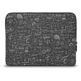 CONNECT IT Doodle pouzdro pro notebook 13.3", černá CONNECT IT Doodle pouzdro pro notebook 13.3", černá