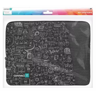 CONNECT IT Doodle pouzdro pro notebook 15.6", černá CONNECT IT Doodle pouzdro pro notebook 15.6", černá